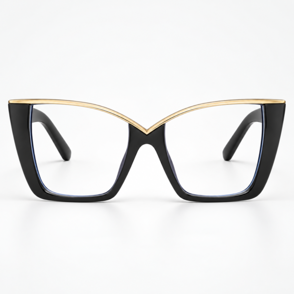 Oversized Cat Eye Blue Light Blocking Glasses for Women, Vintage Fashion