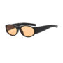 Y2K Oval Sunglasses for Women, Oversized Punk Style with UV400 Protection