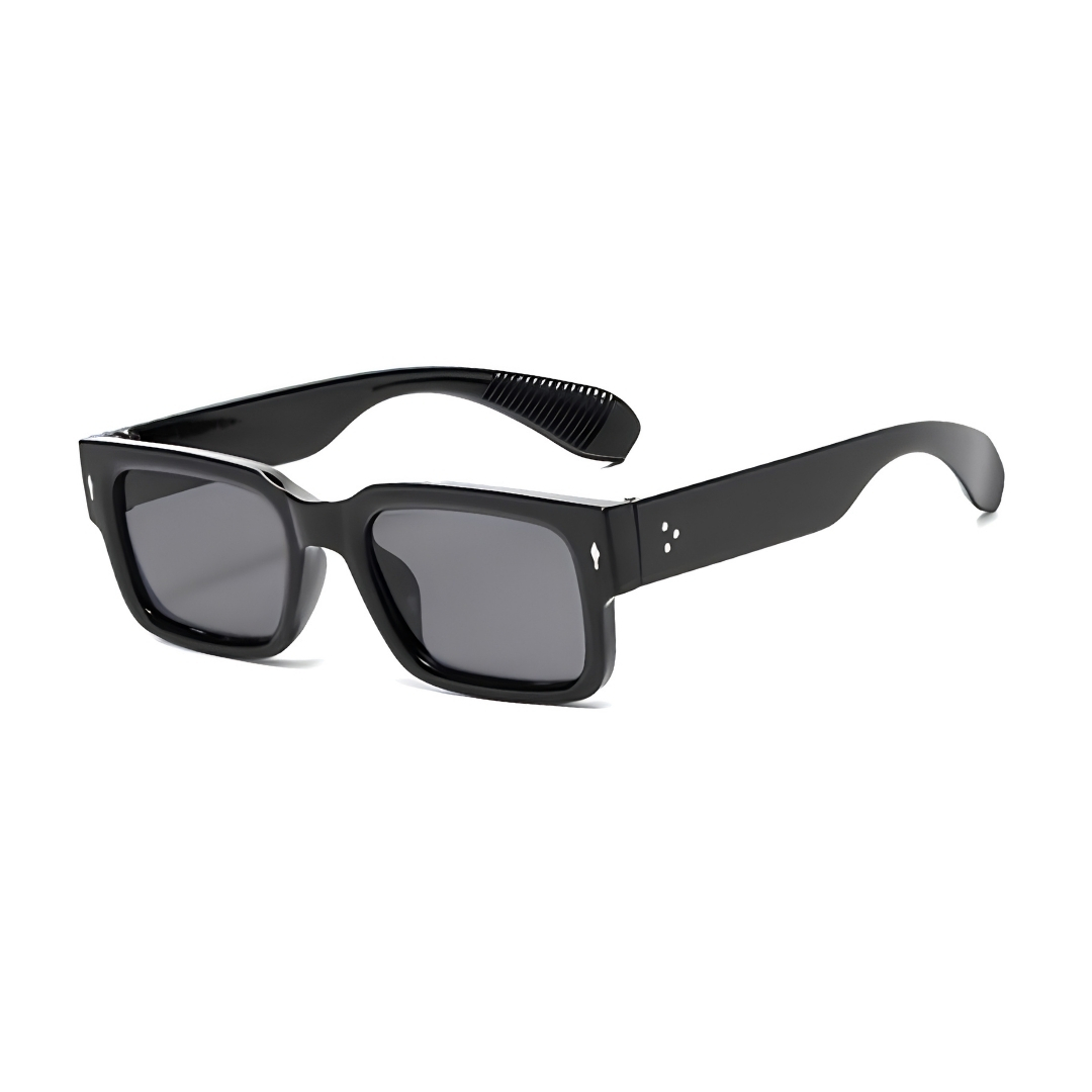 Vintage Square Metal Frame Sunglasses for Men & Women, Retro Rectangle & Oval