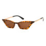 Triangle Cat Eye Sunglasses for Women, Luxury Leopard Print Alloy Frame