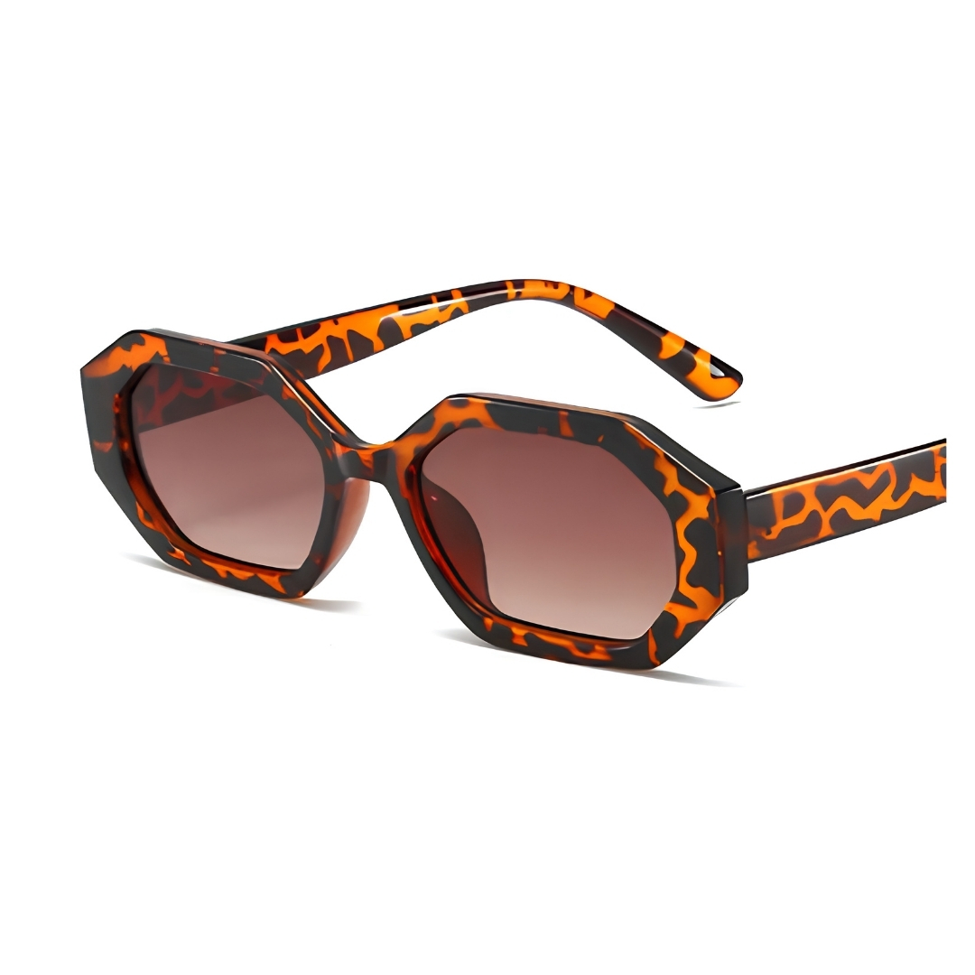 Small Geometric Retro Sunglasses UV400 for Men & Women, 90s Vintage Style