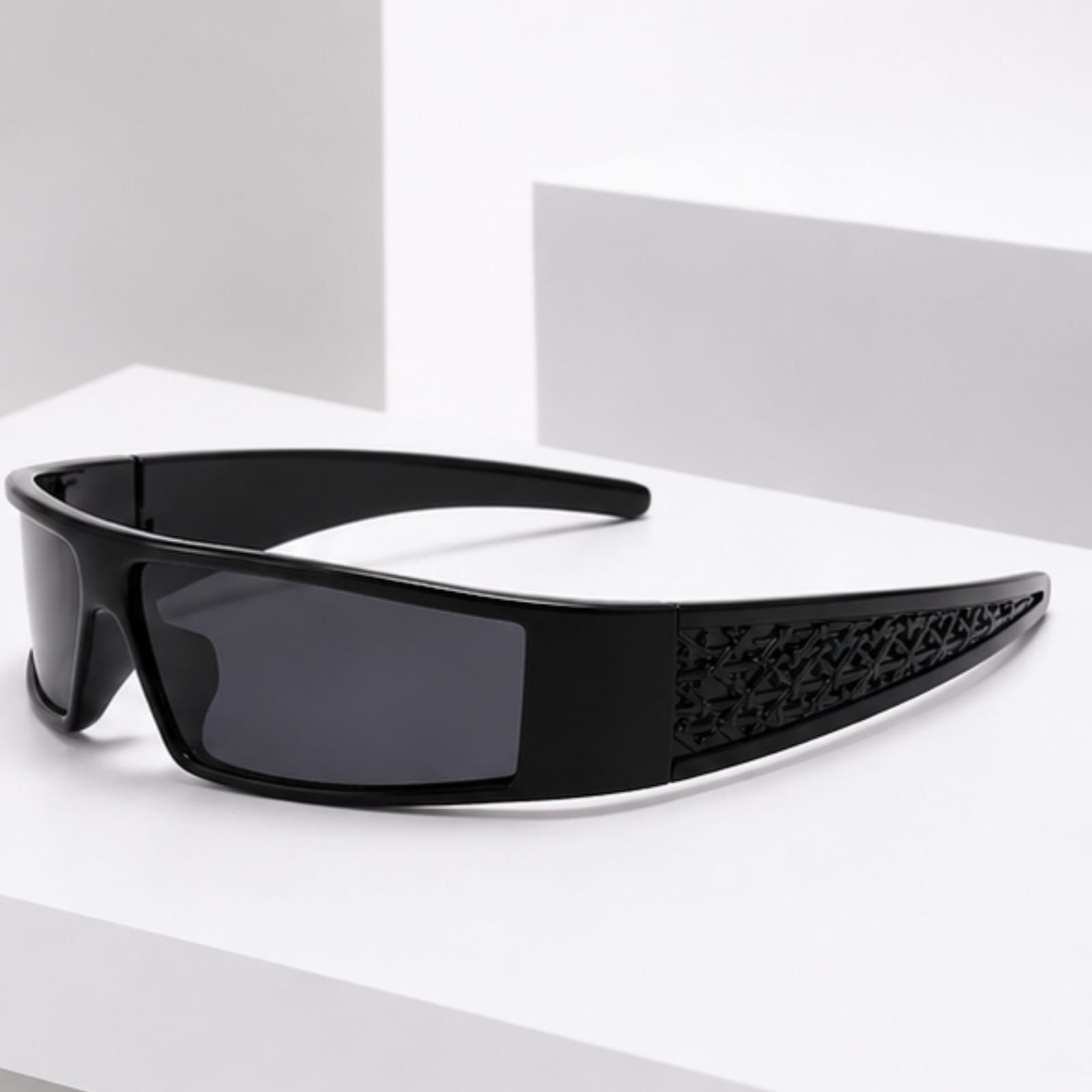 Narrow Rectangular Y2K Sunglasses – Black Fashion Shades for Women & Men