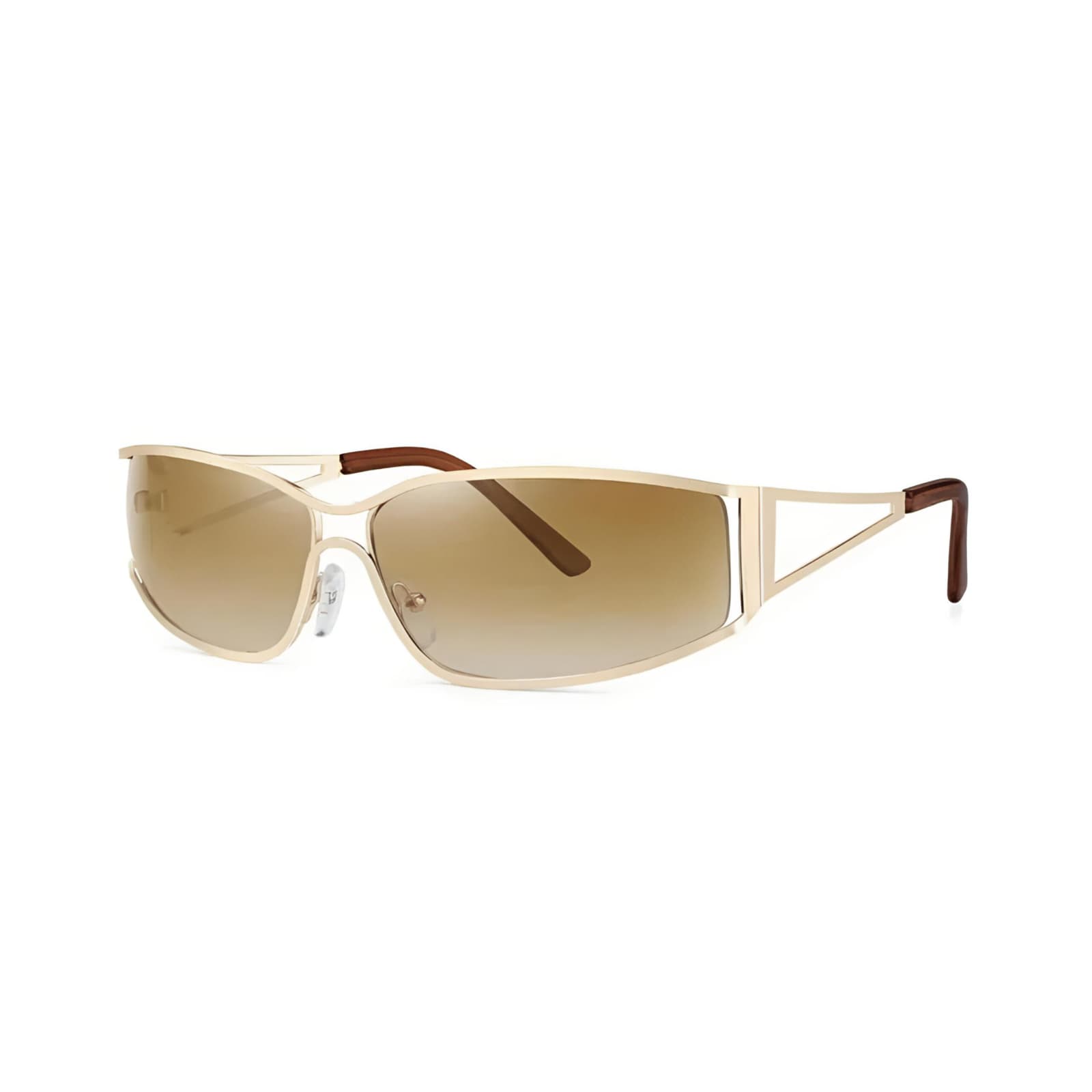 Oversized Y2K Sunglasses for Men & Women, Gradient Steampunk Mirror Lenses